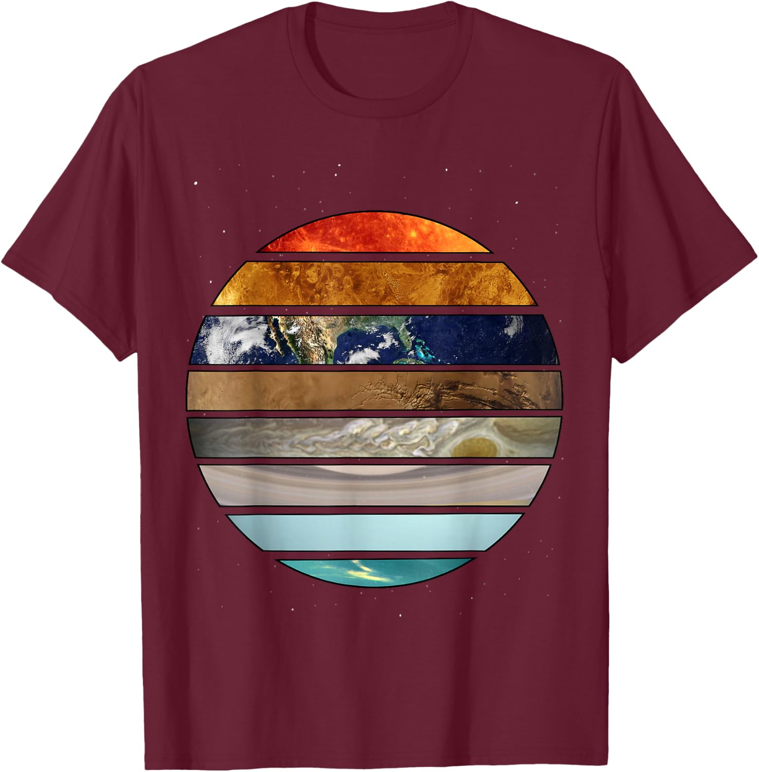 Amazing Planet Great Astronomy Gift T-Shirt - T-Shirt | Maroon
