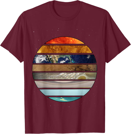 Amazing Planet Great Astronomy Gift T-Shirt - T-Shirt | Maroon