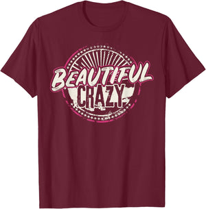 Crazy Women Beautiful Country Music Girl Design Idea Small T-Shirt - T-Shirt | Maroon