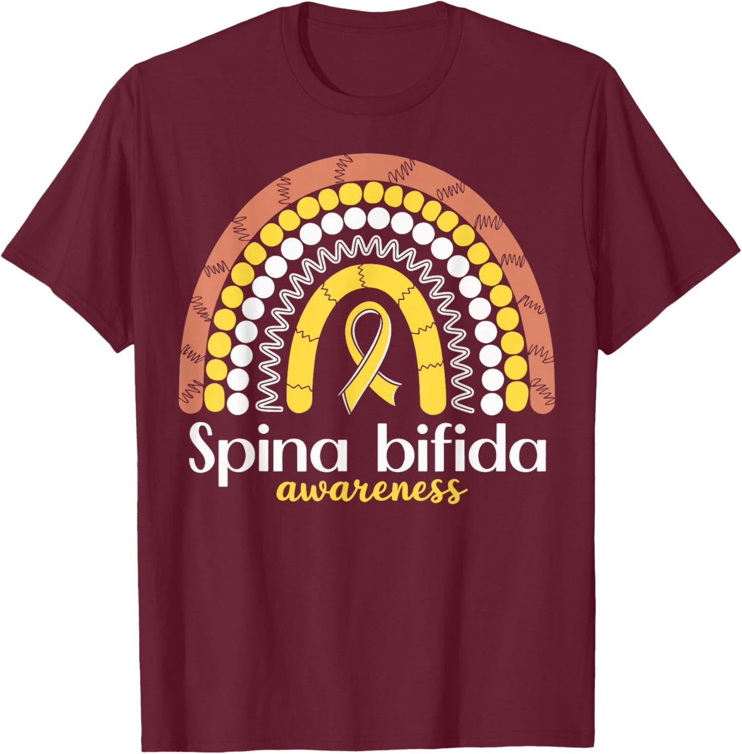 Spina Bifida Awareness T-Shirt - T-Shirt | Maroon