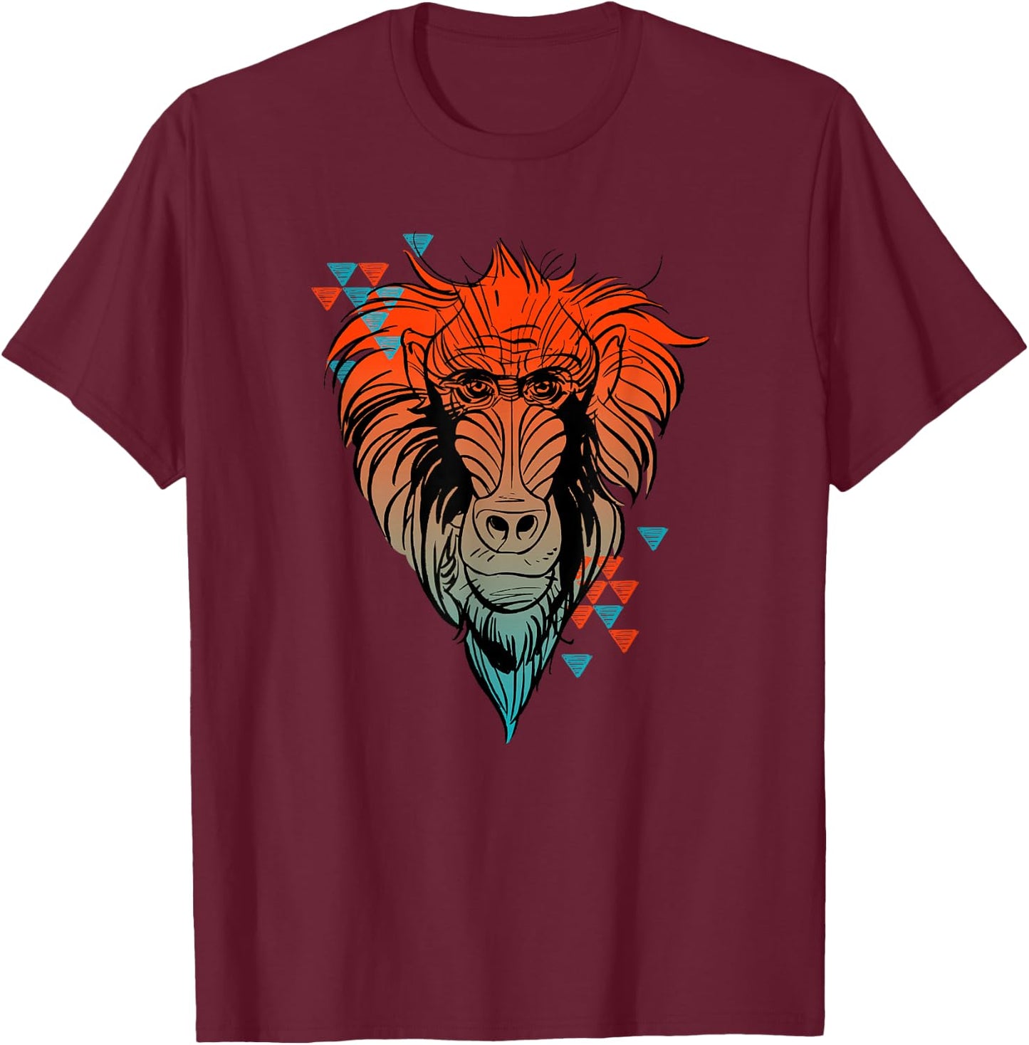 Disney The Lion King Wise Rafiki Live Action T-Shirt - T-Shirt | Maroon