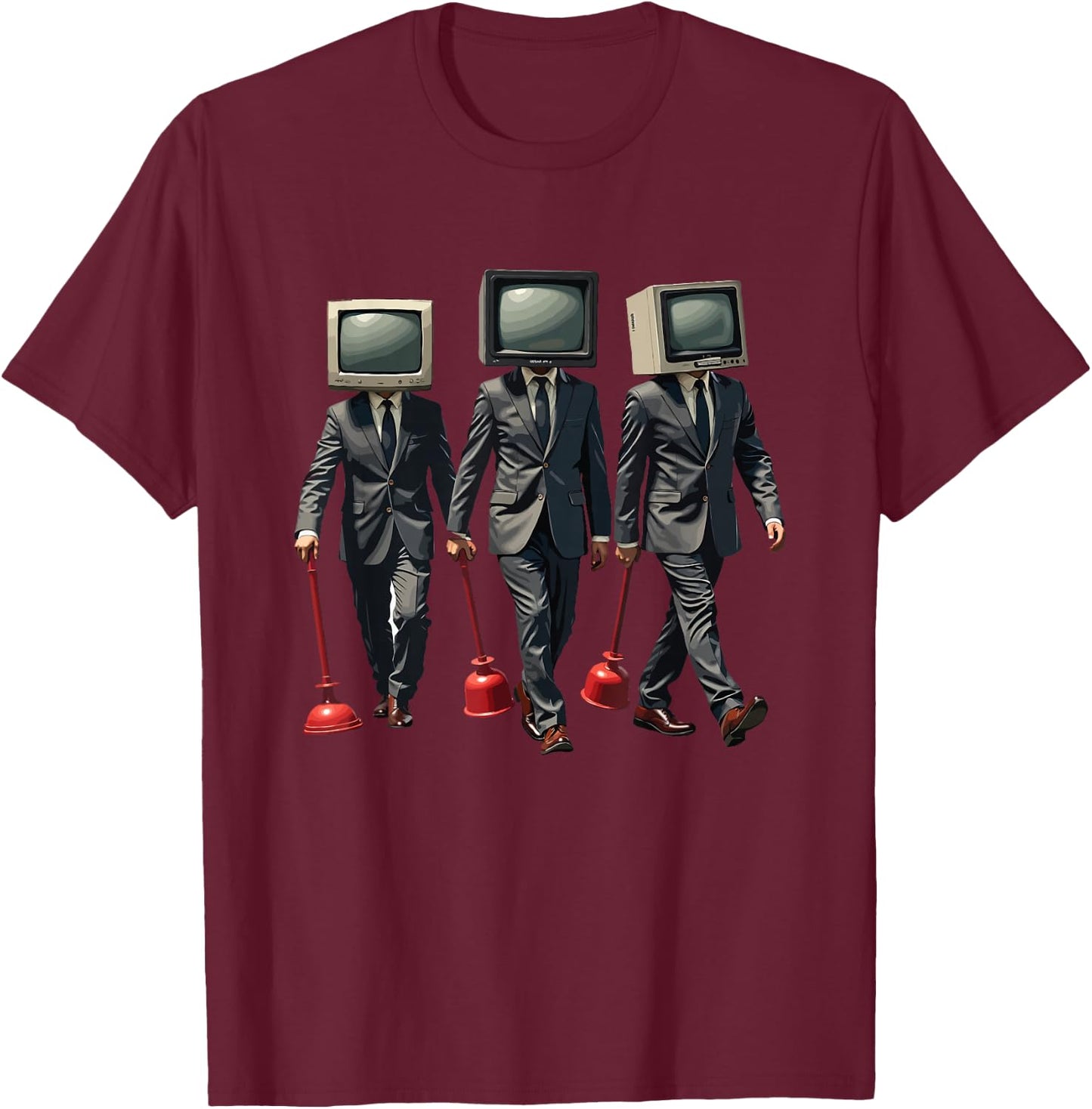 Skibidi toilet , Birthday Boy Present for Kids, Adults T-Shirt - T-Shirt | Maroon