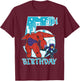 Disney Big Hero 6 Baymax Hiro 5th Birthday Graphic T-Shirt - T-Shirt | Maroon