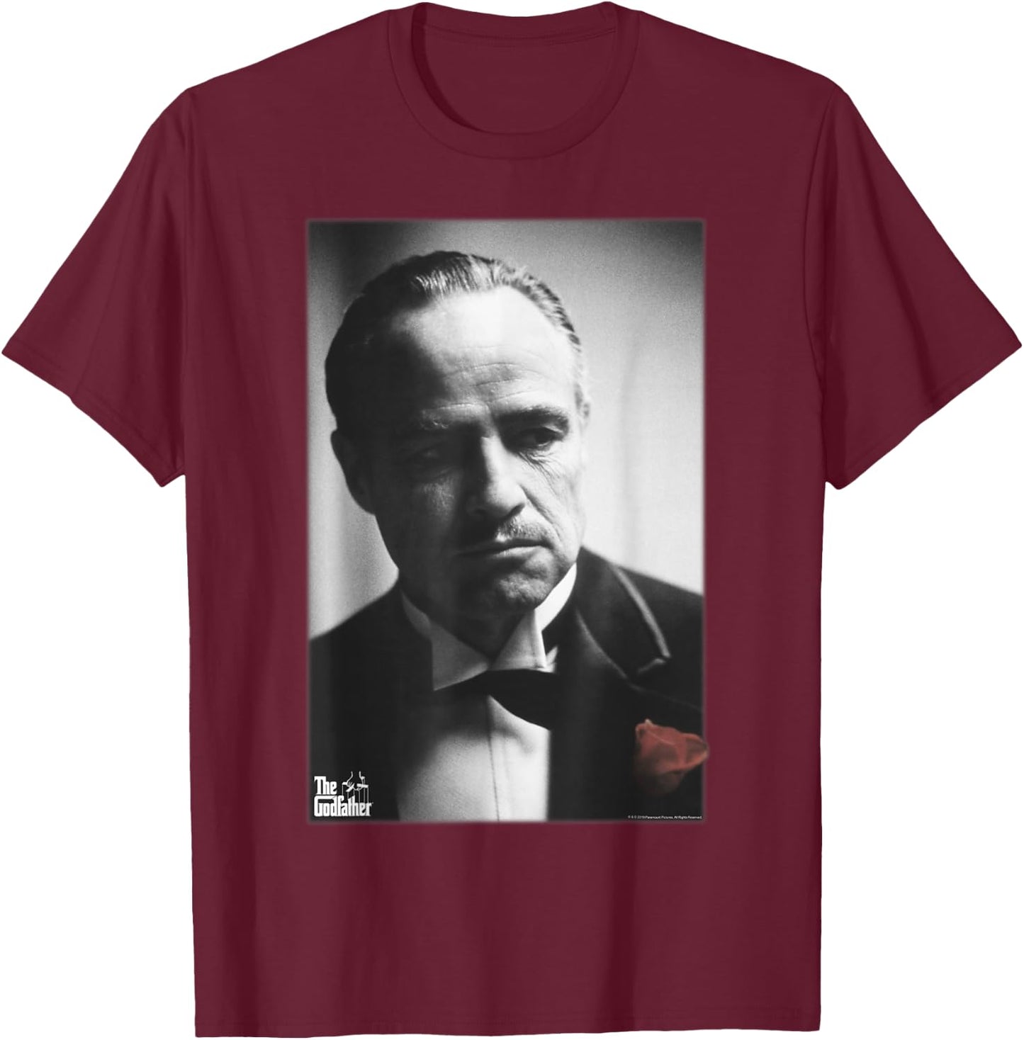 The Godfather Don Vito Corleone Poster Small T-Shirt - T-Shirt | Maroon