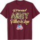 Proud Army Father-In-Law US Flag Dog Tag Military Dad-In-Law Women Kids T-Shirt - T-Shirt | Maroon