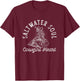 Coastal Cowgirl Mermaid Core Aesthetic Western Cute Beachy T-Shirt - T-Shirt | Maroon