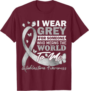 Glioblastoma Multiforme GBM Advocate Astrocytoma Brain Tumor T-Shirt - T-Shirt | Maroon