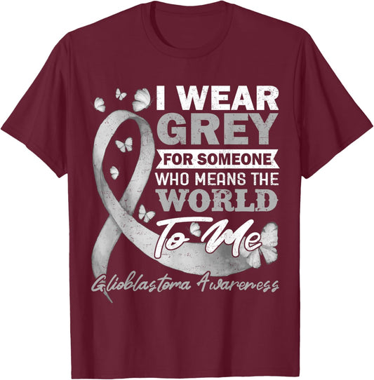 Glioblastoma Multiforme GBM Advocate Astrocytoma Brain Tumor T-Shirt - T-Shirt | Maroon