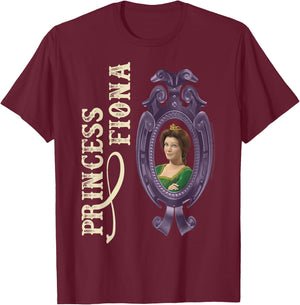 Shrek Princess Fiona In Mirror Poster T-Shirt - T-Shirt | Maroon