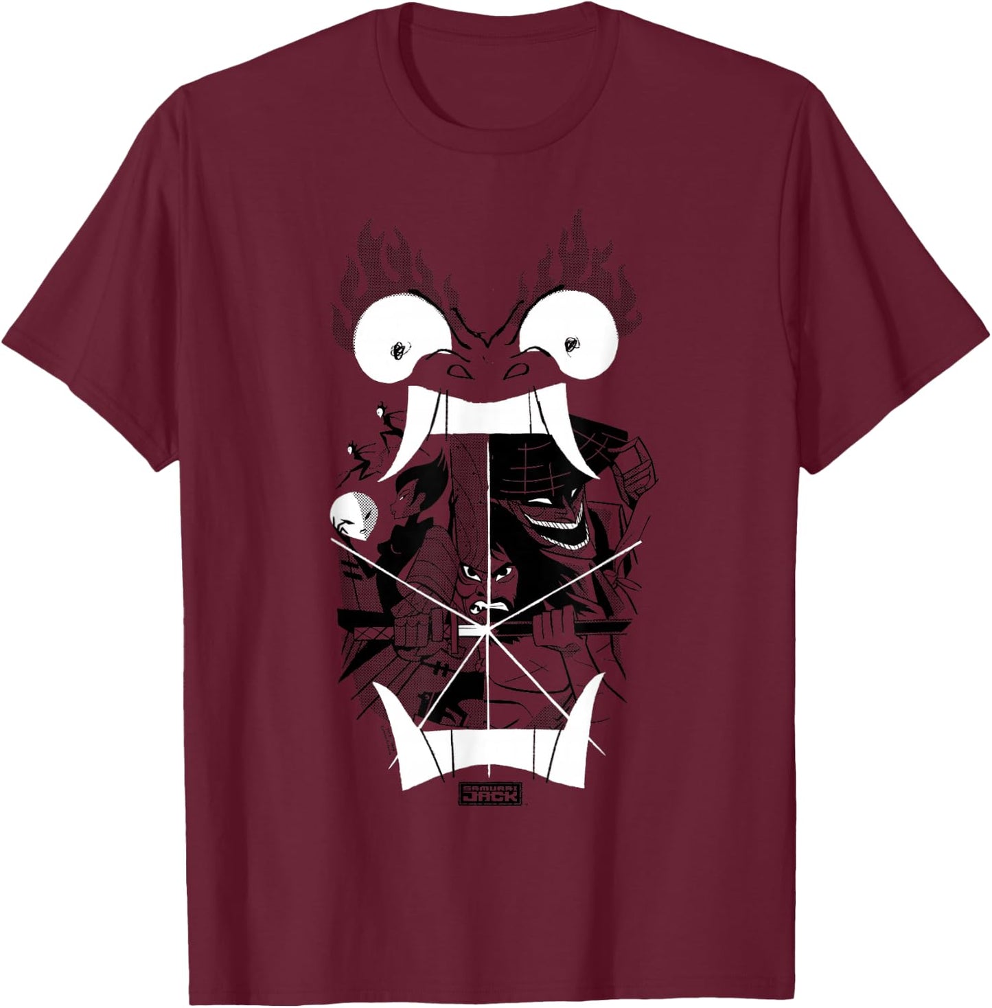 Samurai Jack Divisive T-Shirt - T-Shirt | Maroon
