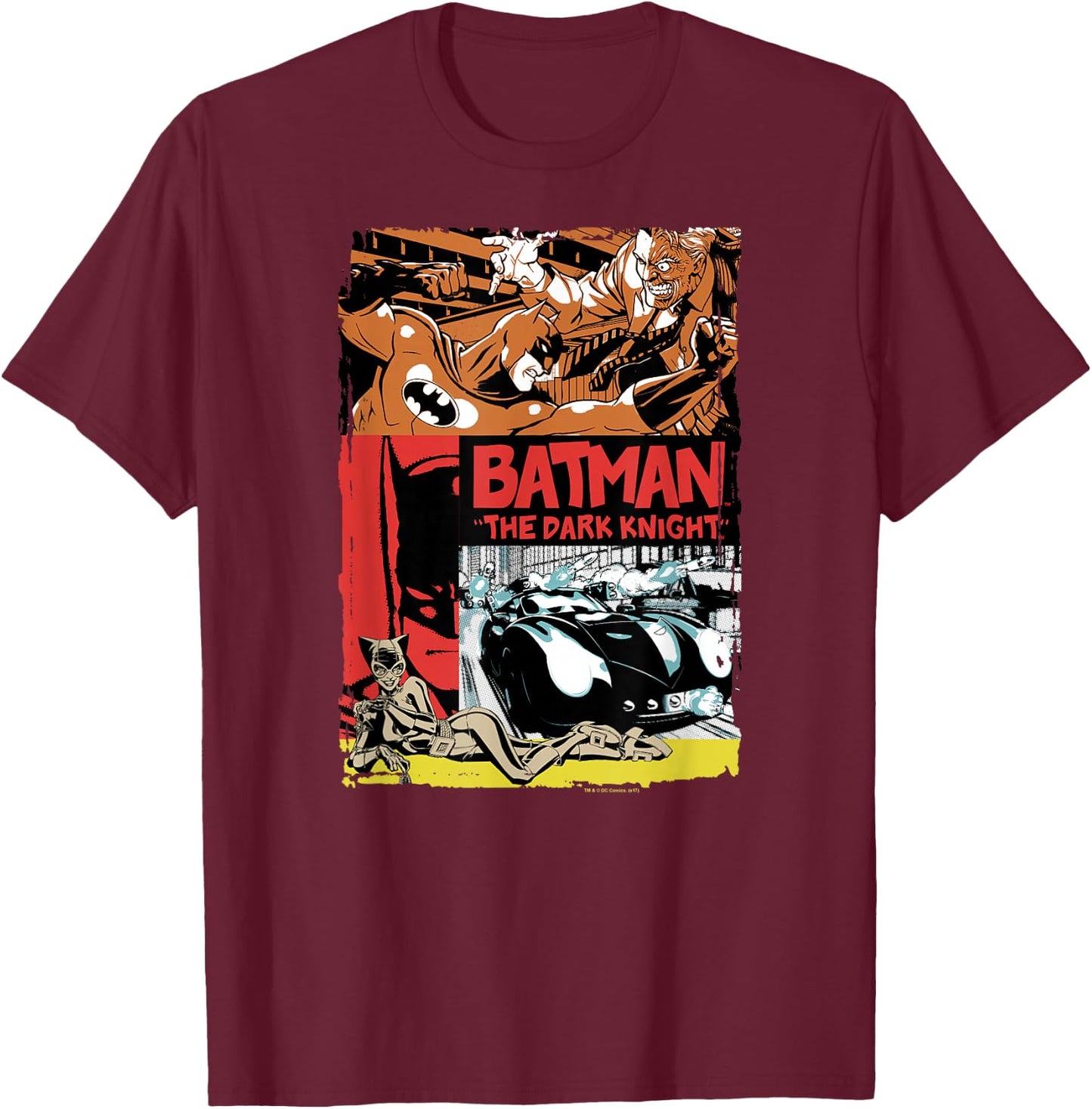Batman Old Movie Poster T Shirt T-Shirt - T-Shirt | Maroon