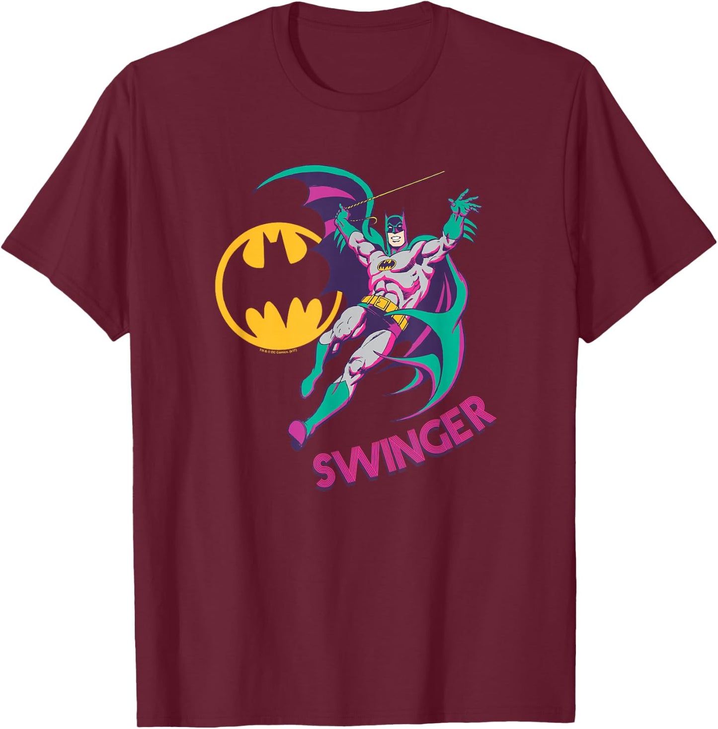 Batman Swinger T-Shirt - T-Shirt | Maroon