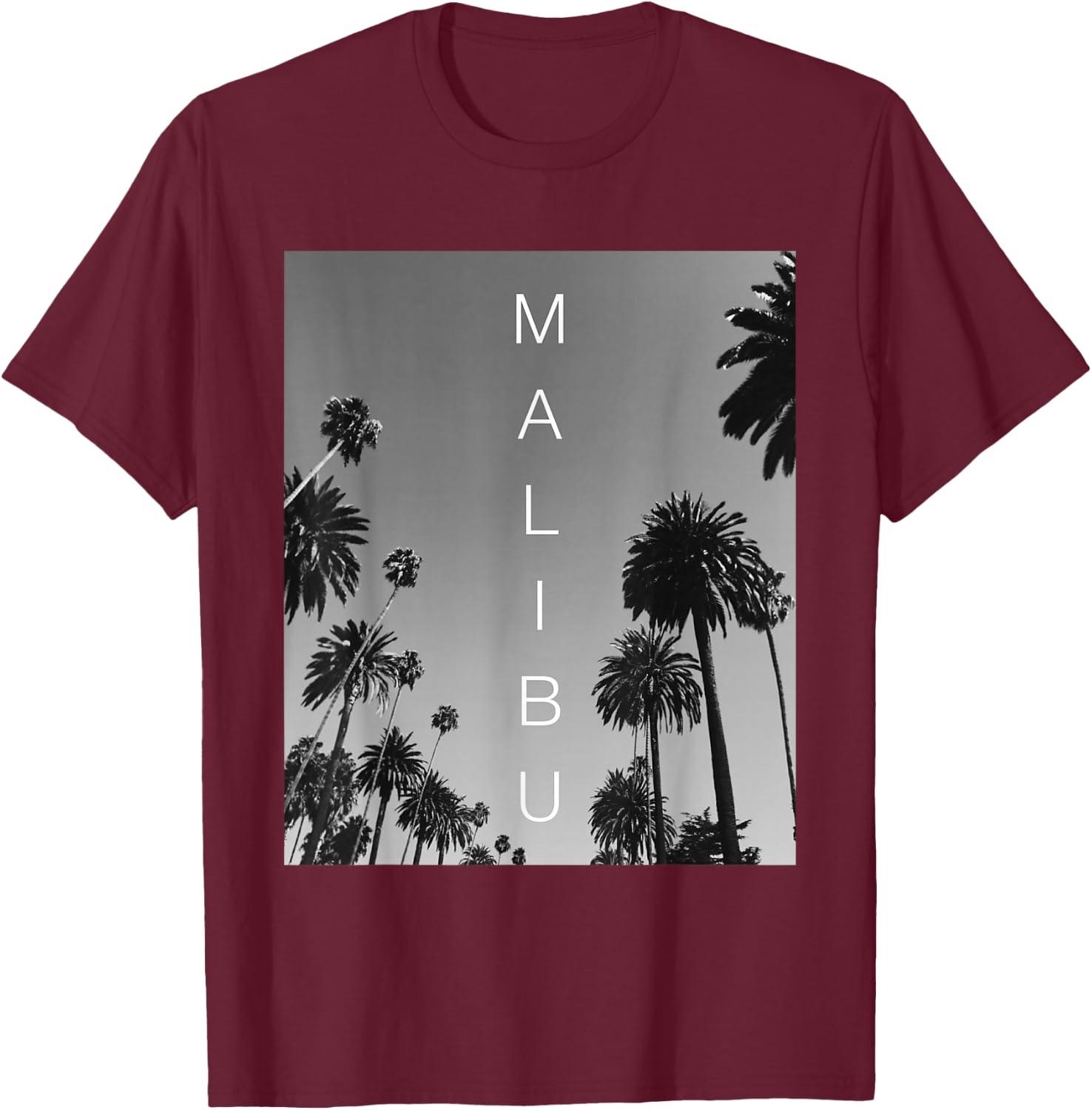 Malibu Shirts Men Women CA Malibu California Beach Souvenir T-Shirt - T-Shirt | Maroon