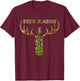 Deer Hunting Beer Season Whitetail Buck T-Shirt - T-Shirt | Maroon
