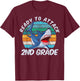 Ready To Attack 2nd Grade Shark Gift Back to School T-Shirt - T-Shirt | Maroon