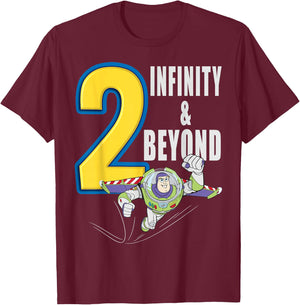 Disney Pixar Toy Story Buzz Lightyear Fly Quote T-Shirt - T-Shirt | Maroon