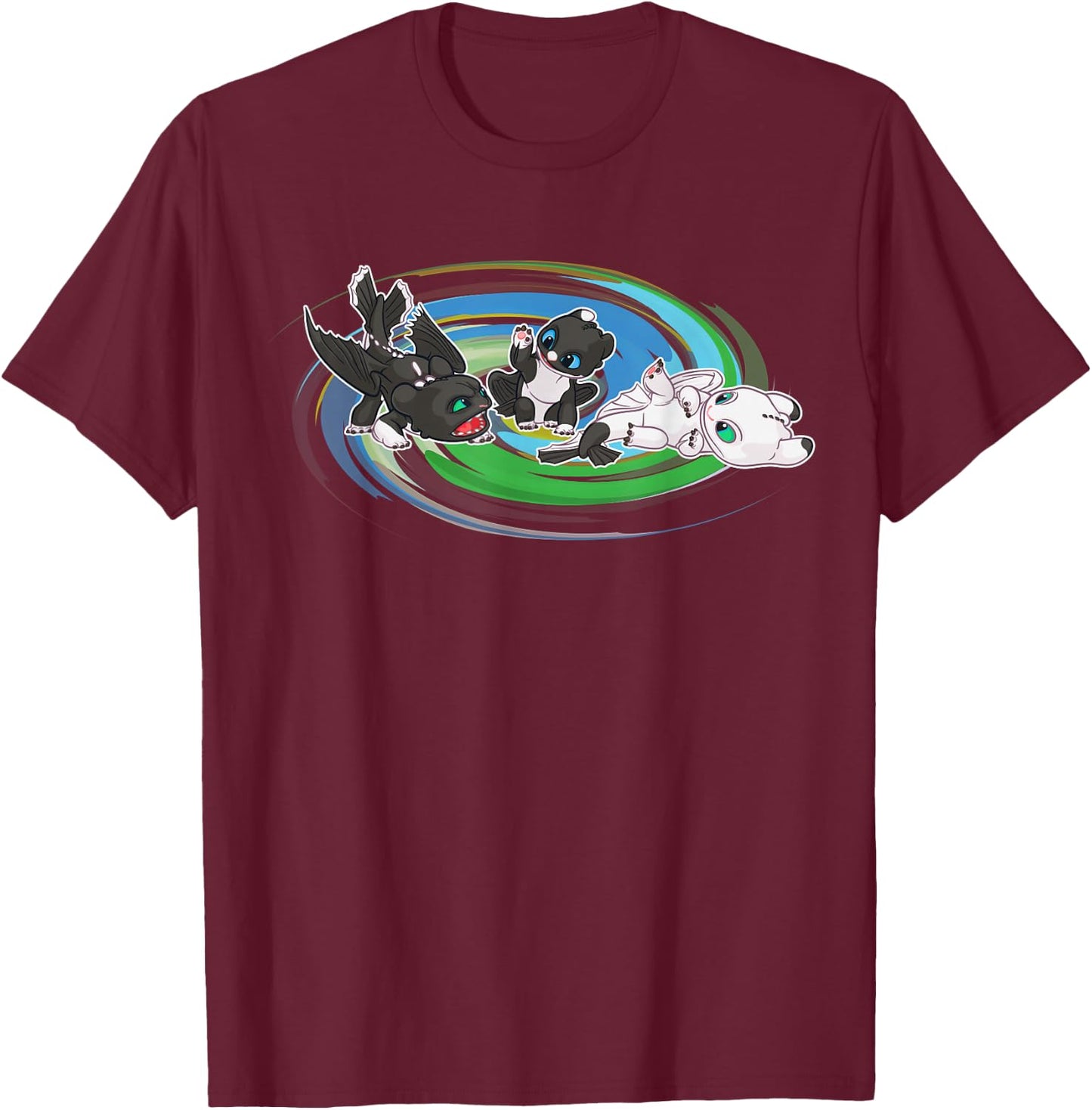 How to Train Your Dragon 3 Siblings T-Shirt - T-Shirt | Maroon