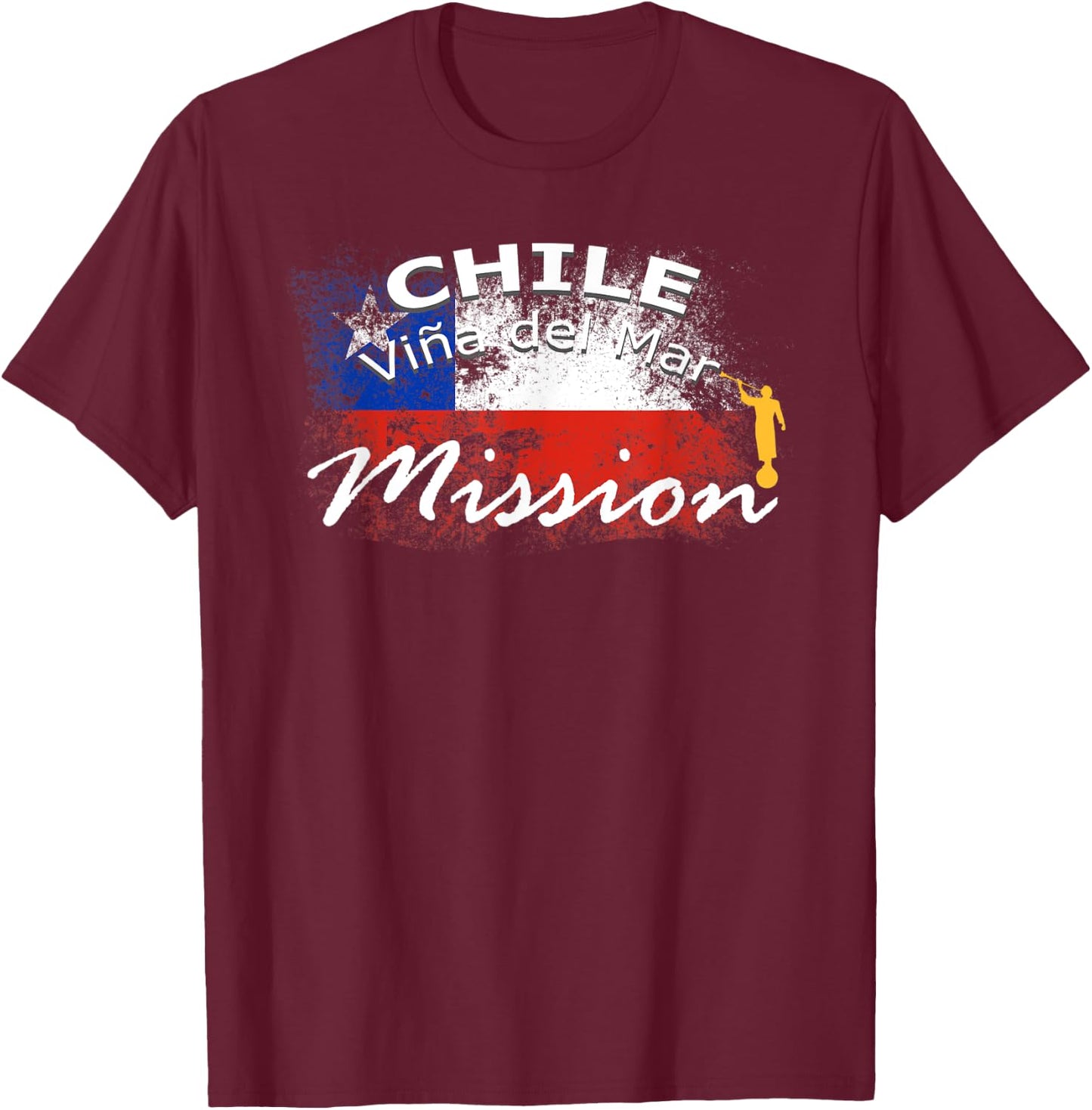 Chile Vina del Mar Mormon LDS Mission Missionary Gift T-Shirt - T-Shirt | Maroon