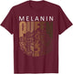 Afro Melanin Queen Strong Black Natural African American T-Shirt - T-Shirt | Maroon