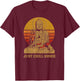 Buddha Just Chill Homie Vintage Sunset T-Shirt - T-Shirt | Maroon