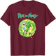 Rick and Morty Dimension Portal,Short Sleeve T-Shirt - T-Shirt | Maroon