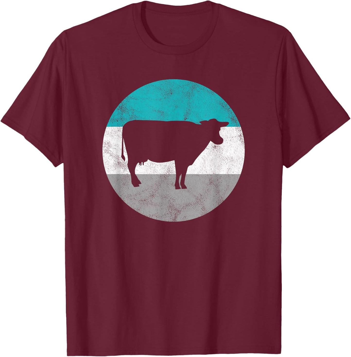 Cow Gift Shirt Women Boys & Girls T-Shirt - T-Shirt | Maroon