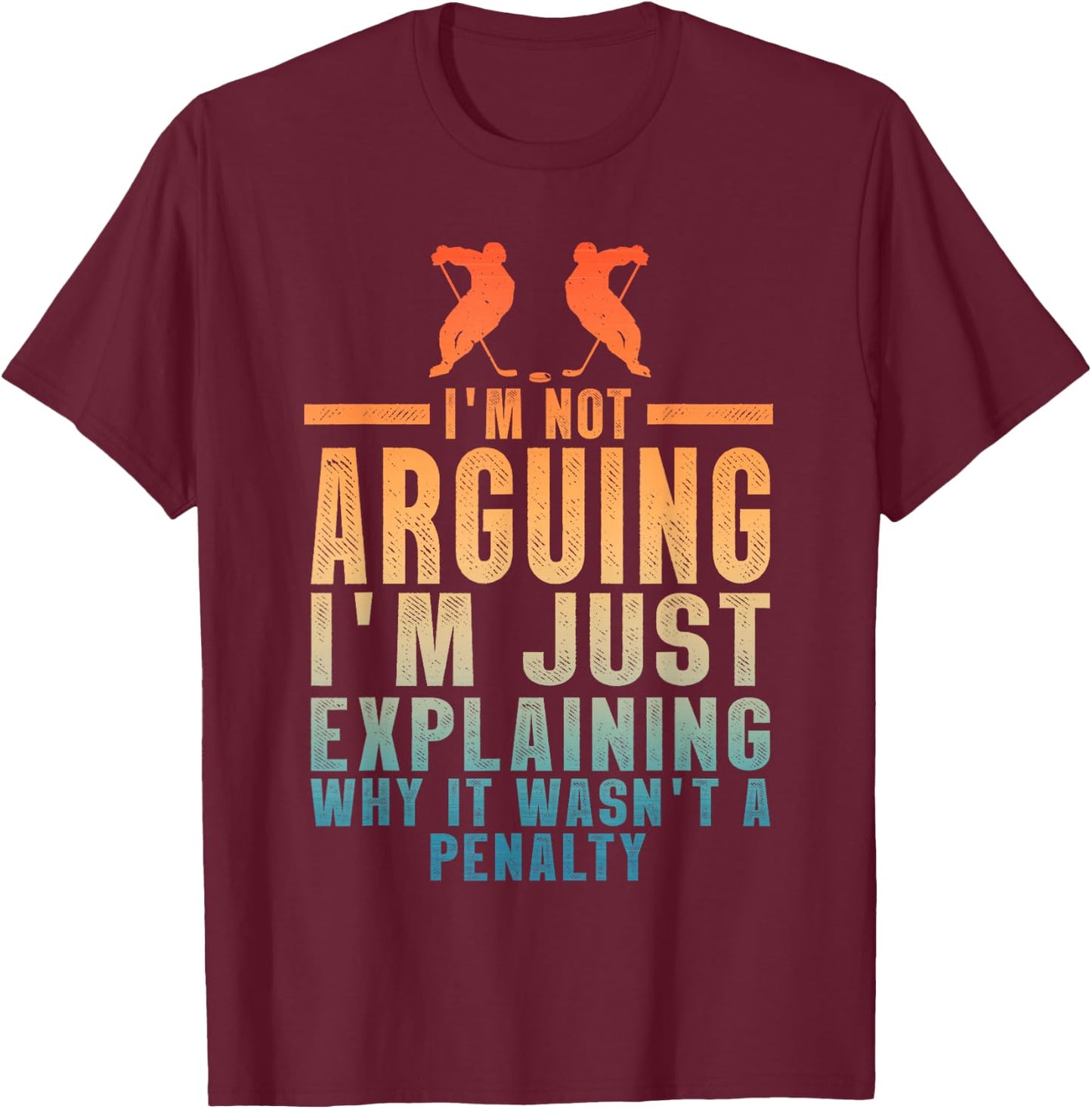 Funny Ice Hockey Art Women Skate Ice Hockey Player T-Shirt - T-Shirt | Maroon