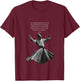 Rumi Whirling Dervish T-Shirt - T-Shirt | Maroon