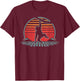 Monkey Lover Animal Retro Vintage 80s Style T-Shirt - T-Shirt | Maroon