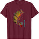 Fishing Shirts | PEACOCK BASS Fishing Art Gift Shirt For Dad T-Shirt - T-Shirt | Maroon