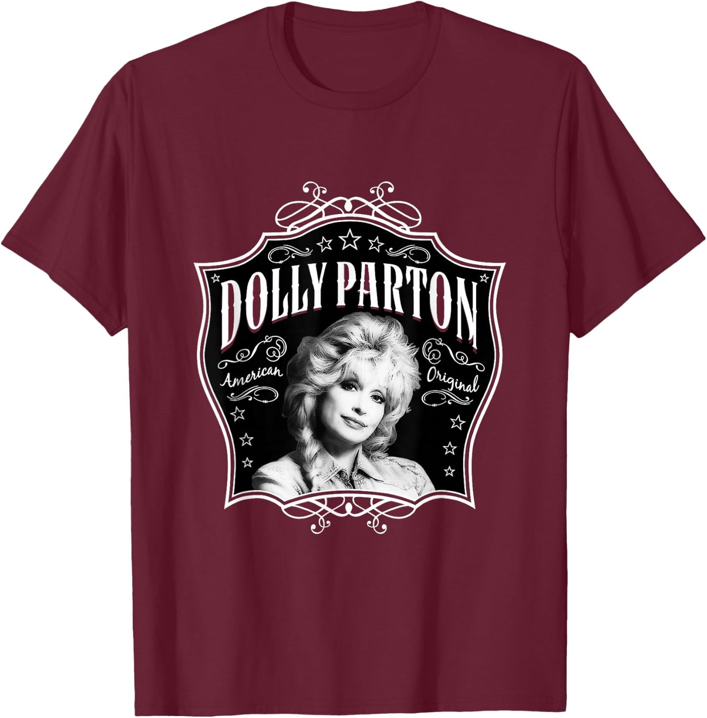 Dolly Parton American Original Small T-Shirt - T-Shirt | Maroon