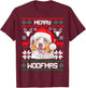 Australian Shepherd Merry Woofmas Christmas Dog Gift T-Shirt - T-Shirt | Maroon