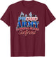 Proud Army National Guard Girlfriend US Dog Tag Shirt Women T-Shirt - T-Shirt | Maroon
