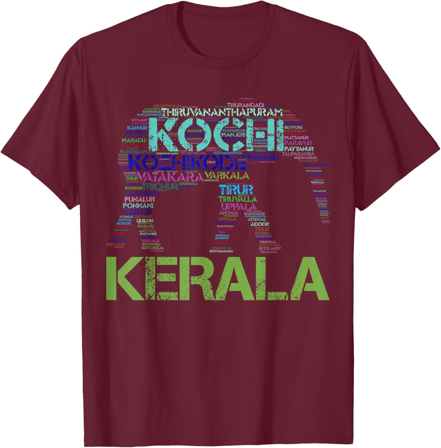 Kerala T-Shirt - T-Shirt | Maroon