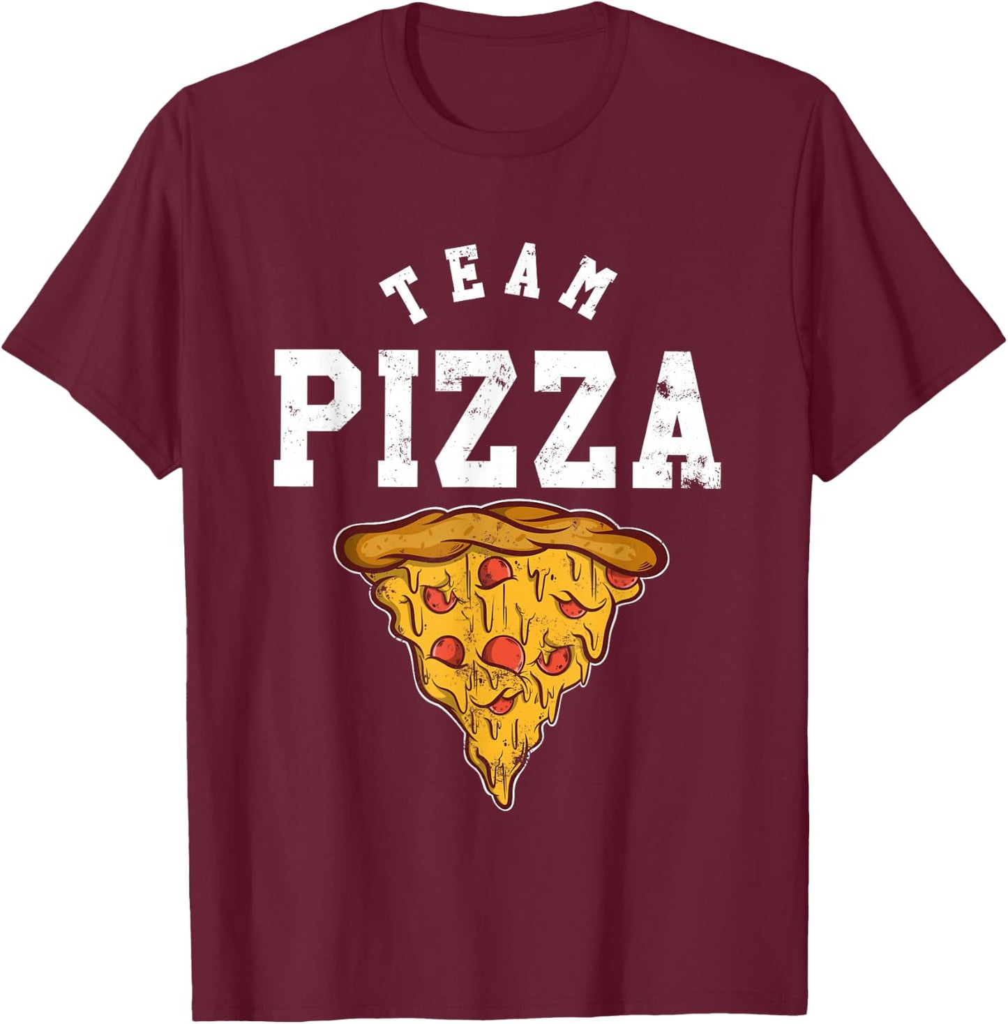 Team Pizza T-Shirt - T-Shirt | Maroon