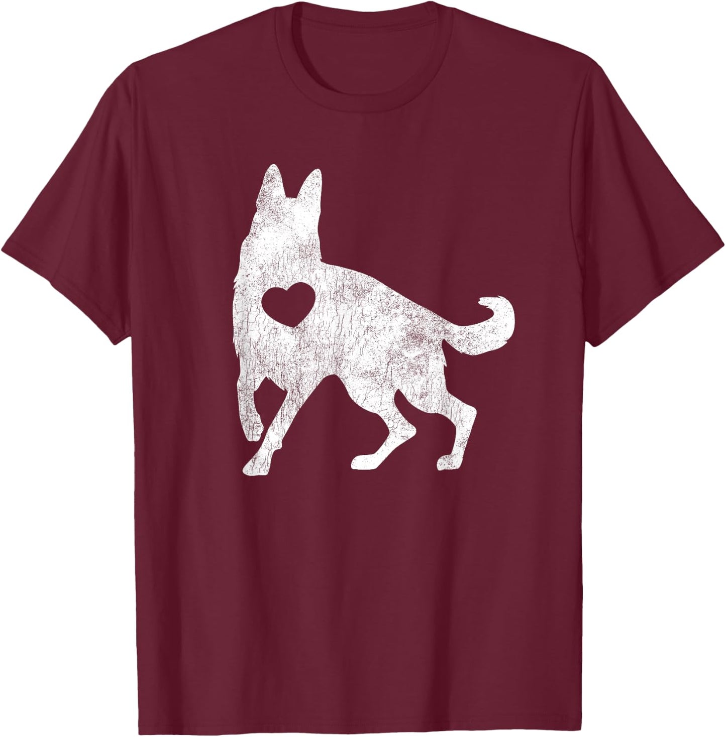 I Love My German Shepherd Shirt German Shepherd Lover Gifts T-Shirt - T-Shirt | Maroon