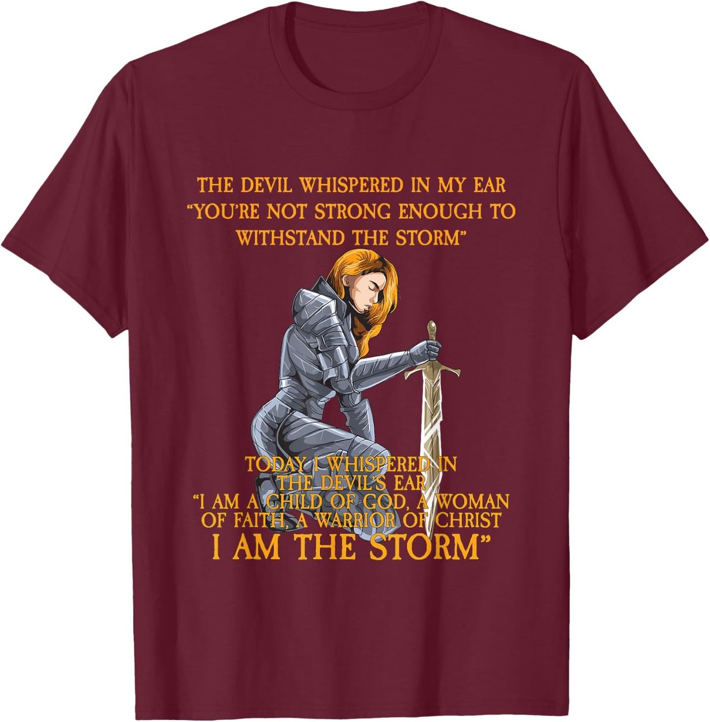 I Am The Storm T-Shirt - T-Shirt | Maroon