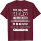 State Police State Trooper Grandma State Trooper Gifts T-Shirt - T-Shirt | Maroon