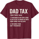 Vintage Dad Tax Definition Men Funny Father's Day T-Shirt - T-Shirt | Maroon