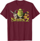 Shrek 2 Donkey & Puss in Boots Best Friends T-Shirt - T-Shirt | Maroon