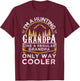 I'm A Hunting Grandpa Gifts - Grandfather Hunter T-Shirt - T-Shirt | Maroon