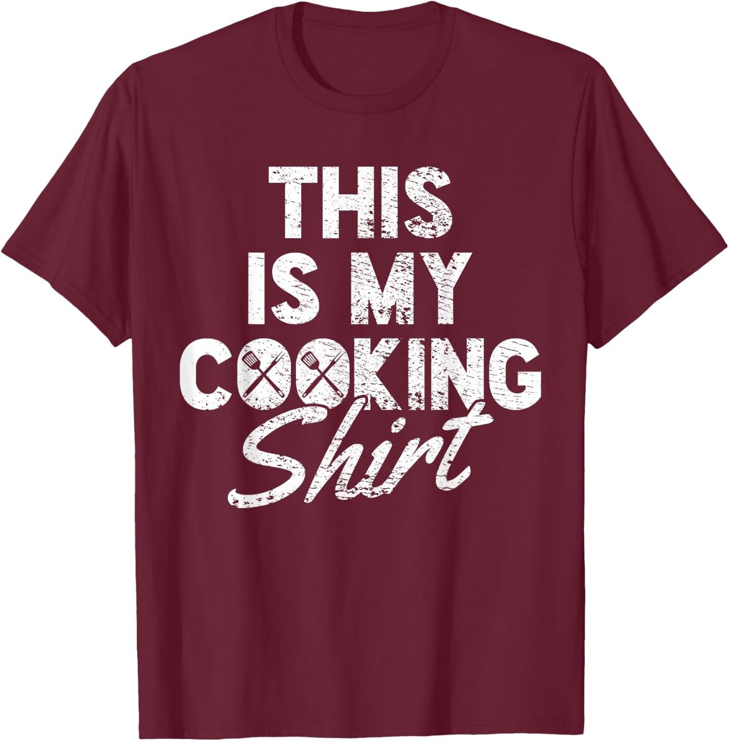 Cooking Cook Chef Vintage T-Shirt - T-Shirt | Maroon