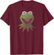 Disney Muppets Kermit The Frog Face T-Shirt - T-Shirt | Maroon