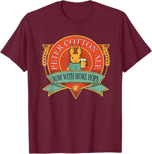 Funny Bartender Peter cotton ale now with more hops T-Shirt - T-Shirt | Maroon