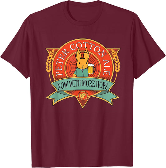 Funny Bartender Peter cotton ale now with more hops T-Shirt - T-Shirt | Maroon