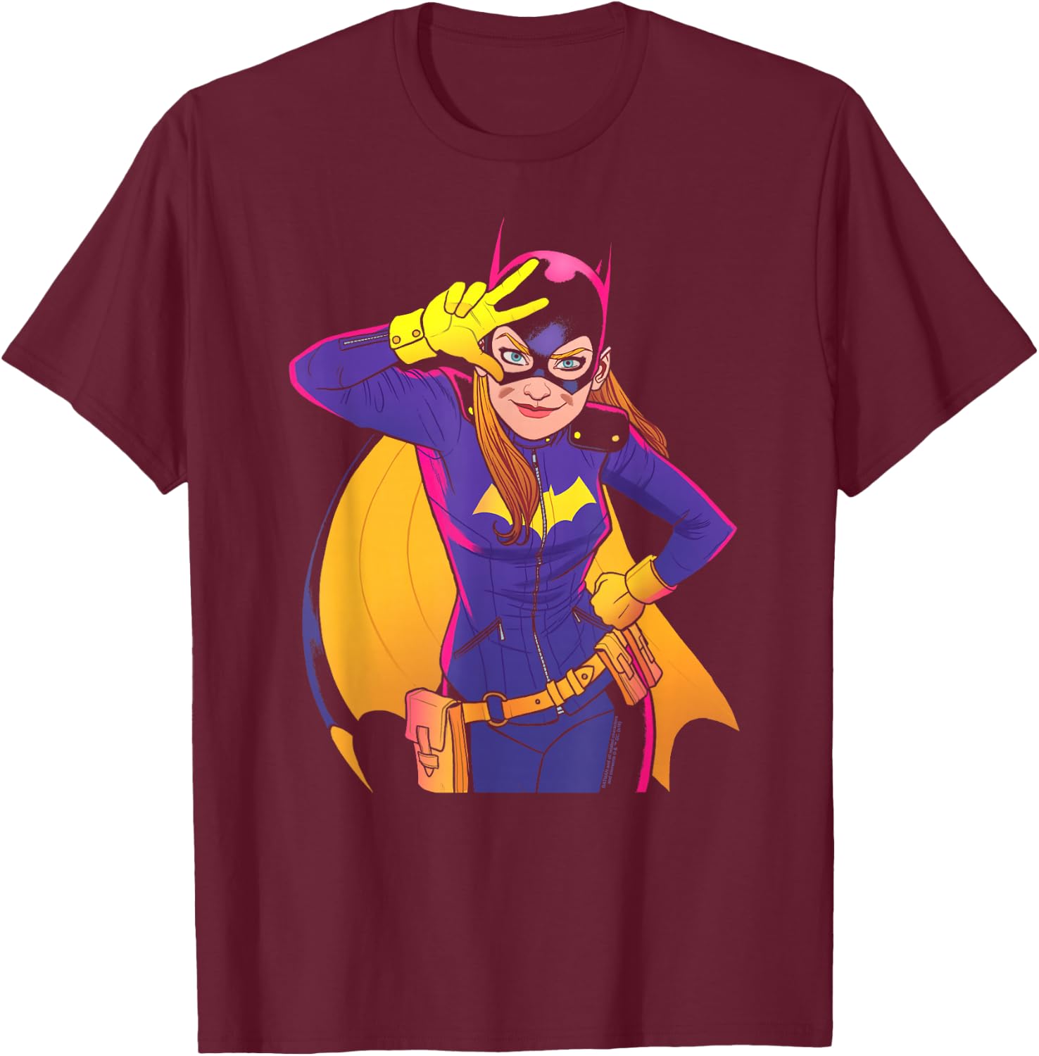 Batgirl Moves T-Shirt - T-Shirt | Maroon