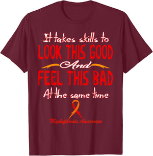 Myelofibrosis Awareness T-Shirt - T-Shirt | Maroon
