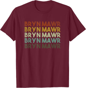 Retro Bryn Mawr Pennsylvania T-Shirt - T-Shirt | Maroon