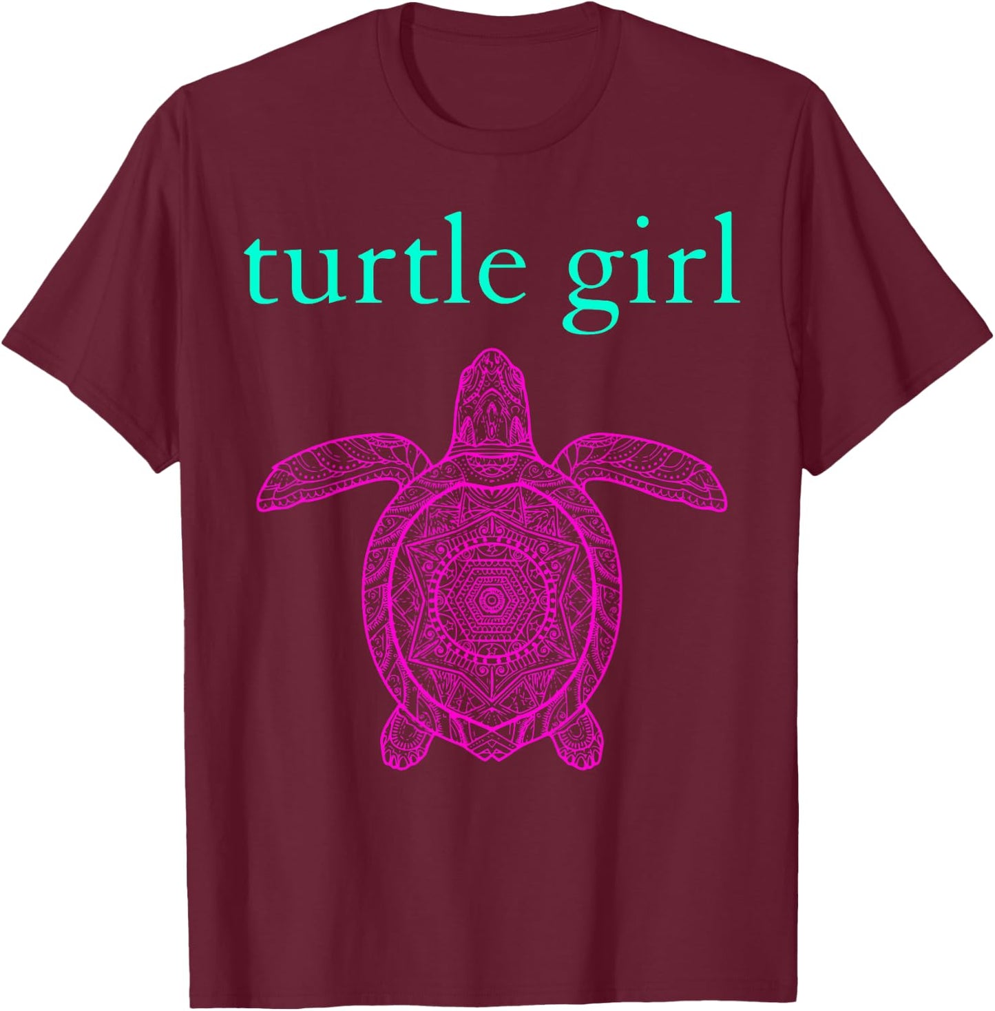 Sea Turtle Girl Attitude Southern Ocean Simply Beach Lover T-Shirt - T-Shirt | Maroon