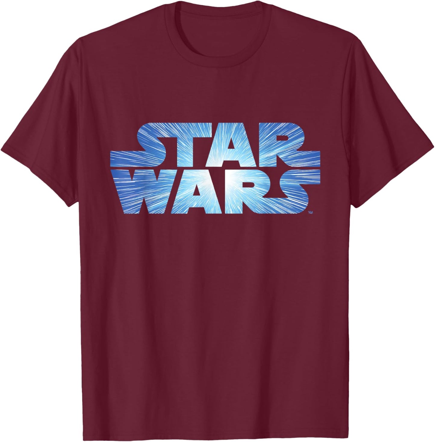 Star Wars Logo Jump to Lightspeed T-Shirt - T-Shirt | Maroon